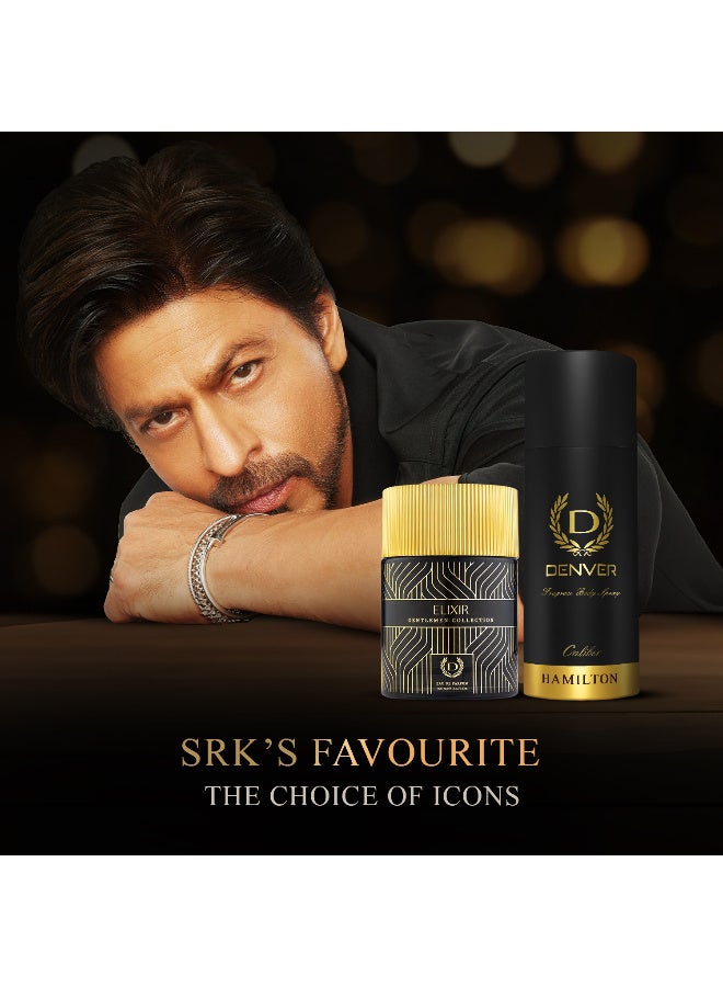 Denver Gentlemen Collection Gift Pack ( Caliber Deo 165ML + Elixir Perfume 100ml) - Image 2